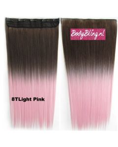 Clip in 1 baan straight 8TLightPink