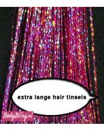 Hair Tinsels Sparkling pink #21