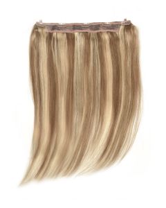 Remy Human Hair extensions Quad Weft straight - bruin / blond 10/16#
