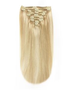 Remy Human Hair extensions straight - bruin / blond 16/613