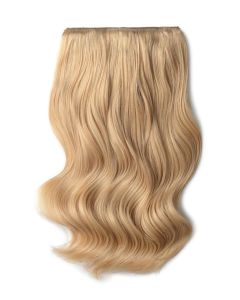 Remy Human Hair extensions Double Weft straight - blond 16#