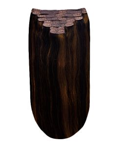 Remy Human Hair extensions straight - bruin 2/6#