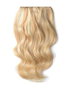 Remy Human Hair extensions Double Weft straight - blond 27/613#