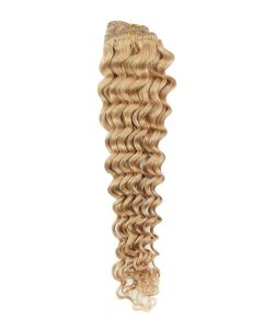 Remy Human Hair extensions curly - blond 27#