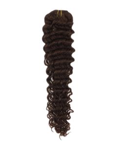 Remy Human Hair extensions curly 26" - bruin 2#