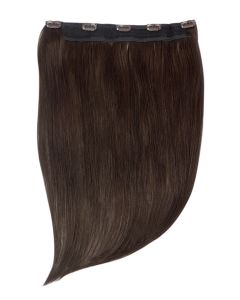 Remy Human Hair extensions Quad Weft straight - bruin 2#