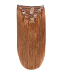 Remy Human Hair extensions straight - rood 30#
