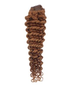 Remy Human Hair extensions curly - rood 30#