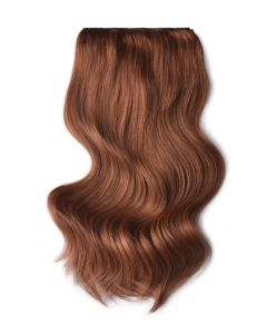 Remy Human Hair extensions Double Weft straight - rood 33#