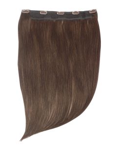 Remy Human Hair extensions Quad Weft straight - bruin 4#