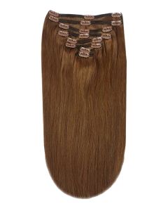Remy Human Hair extensions straight - bruin 5#