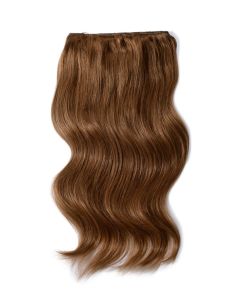 Remy Human Hair extensions Double Weft straight - bruin 5#