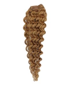 Remy Human Hair extensions curly 14" - bruin 6#