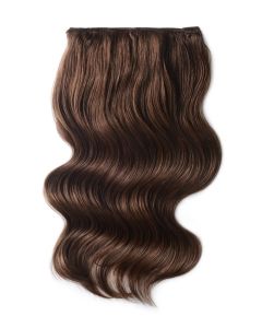 Remy Human Hair extensions Double Weft straight - bruin 6B#