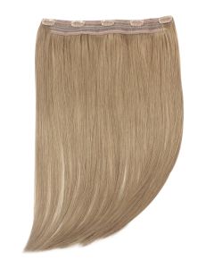 Remy Human Hair extensions Quad Weft straight - bruin 8#