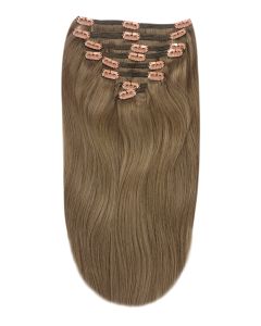 Remy Human Hair extensions straight - brown 9#