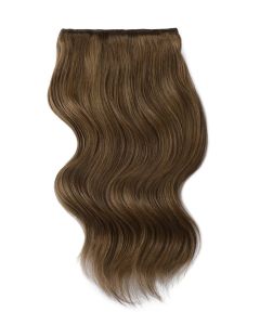 Remy Human Hair extensions Double Weft straight - bruin 9#