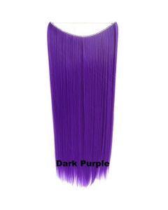 Wire hair straight Dark Purple