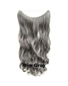 Wire hair wavy Dim Gray