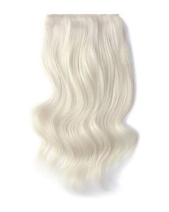 Remy Human Hair extensions Double Weft straight 22" - Ice Blond