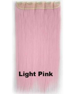 Clip in 1 baan straight Light Pink