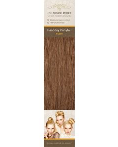 Flip-In Hair Pasoday Ponytail - 6 Golden Brown 40 cm
