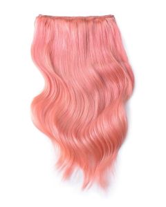 Remy Human Hair extensions Double Weft straight - roze Pink#