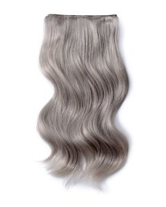 Remy Human Hair extensions Double Weft straight - Silver Grey#