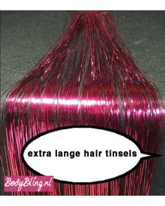 Hair Tinsels Shiny pink #11