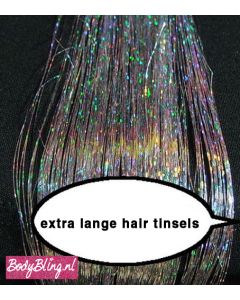 Hair Tinsels Sparkling zilver #2 