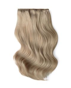 Remy Human Hair extensions Double Weft straight - Silver Sand#