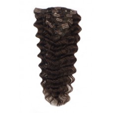 Remy clip in Human Hairextensions 8 banen wavy